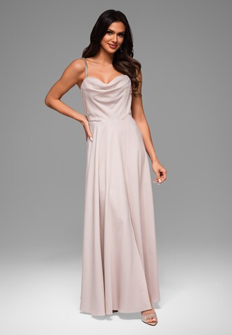 Robe de soirée Ombre en beige