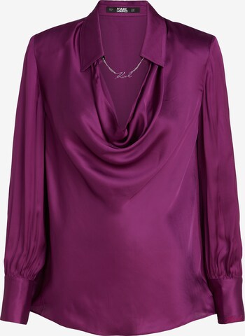 Karl Lagerfeld Blouse in Lila: voorkant