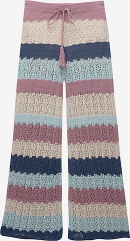 Pull&BearFlared/zvonoliki kroj Hlače - plava boja: prednji dio