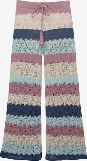 Pull&Bear Housut värissä kerma / pastellinsininen / tummansininen / malva, Tuotenäkymä