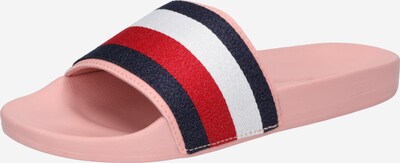 TOMMY HILFIGER Badeschuh in nachtblau / hellpink / rot / weiß, Produktansicht