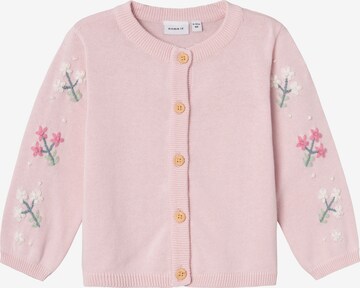 Cardigan 'DERINNA' NAME IT en rose : devant