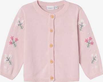 NAME IT Knit Cardigan 'DERINNA' in Pink: front