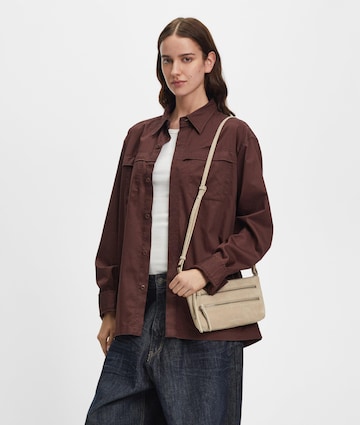 Liebeskind Berlin Schoudertas in Beige: voorkant
