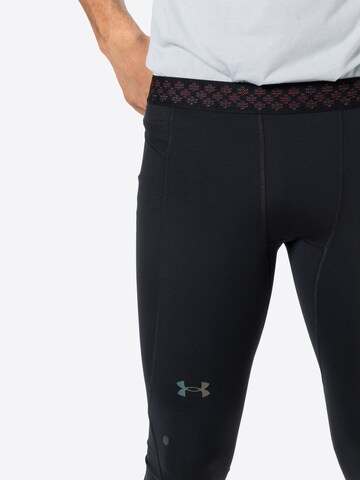 UNDER ARMOUR Skinny Sporthose 'Rush' in Schwarz