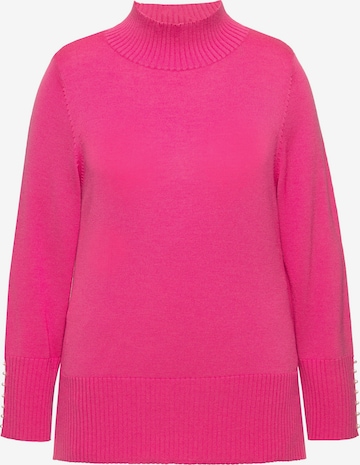 Pull-over Ulla Popken en rose : devant