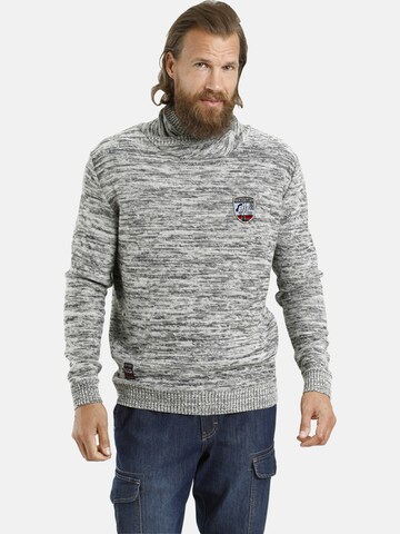 Jan Vanderstorm Pullover 'Hardo' in Grau: predná strana