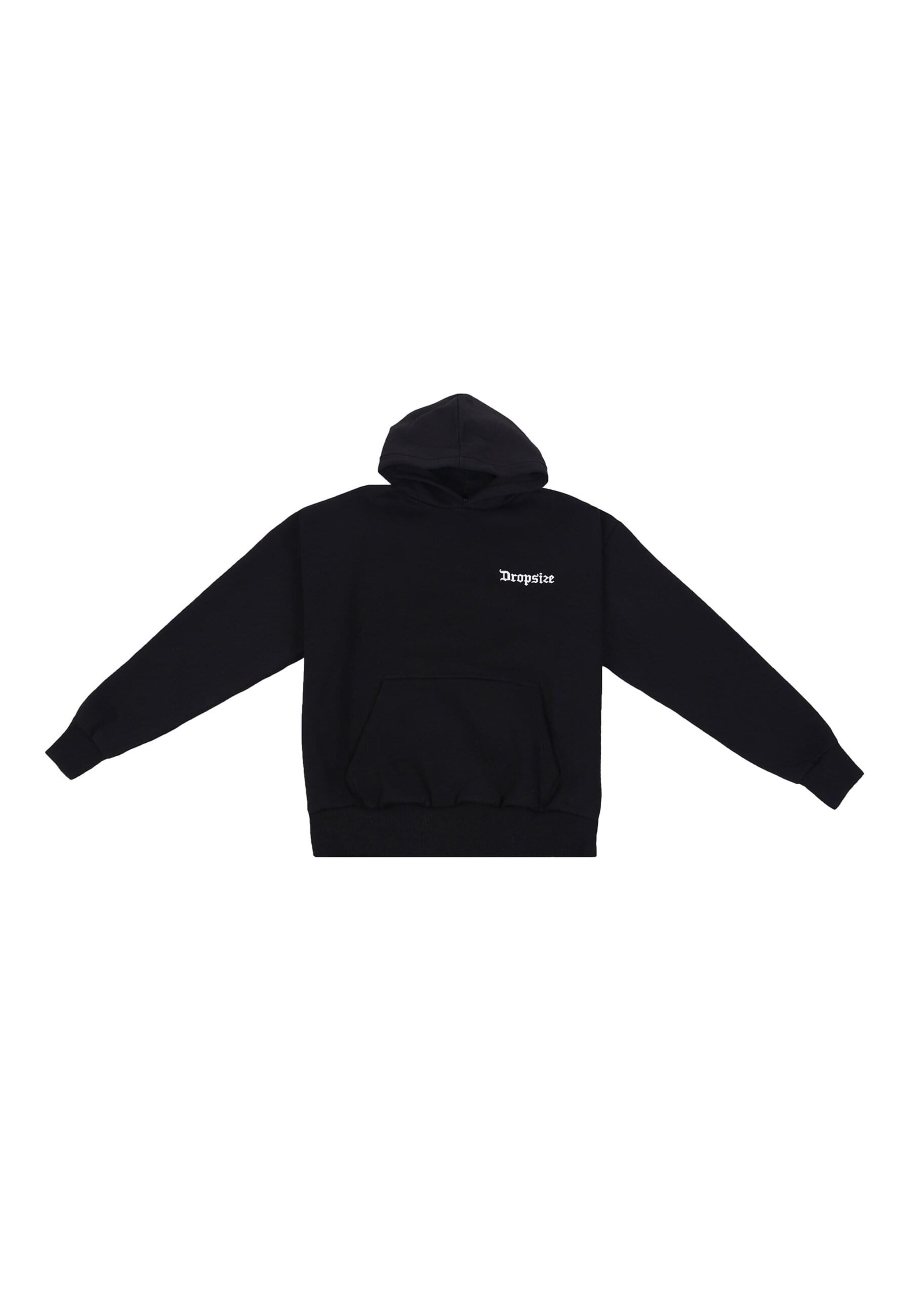 Dropsize Mikina 'Stay Strong' - Čierna: predná strana