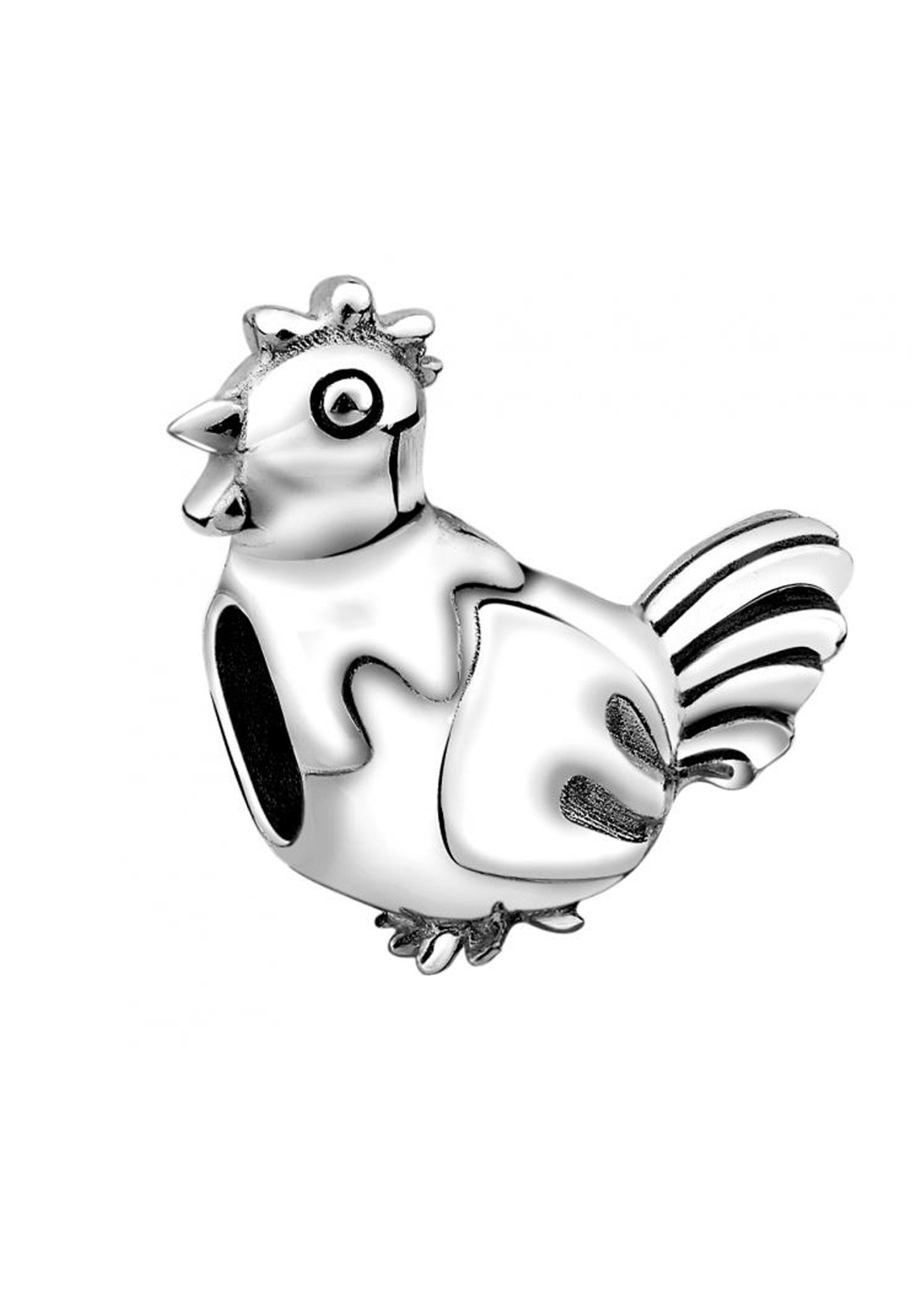 Pendentif Nenalina en argent : devant