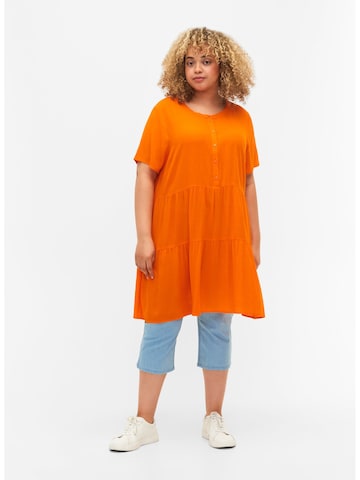 Zizzi Obleka 'WISMA' | oranžna barva