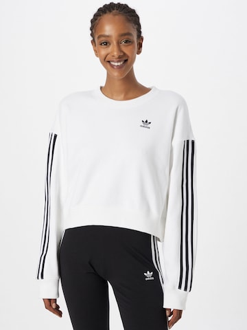 ADIDAS ORIGINALS Sweatshirt 'Adicolor Classics' in Weiß: predná strana