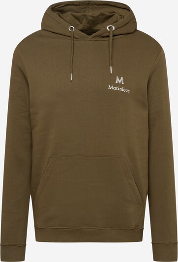 Matinique Sweatshirt 'Bradley' in Olive / White, Item view