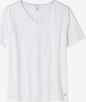 SHEEGO - Camiseta en blanco: frente