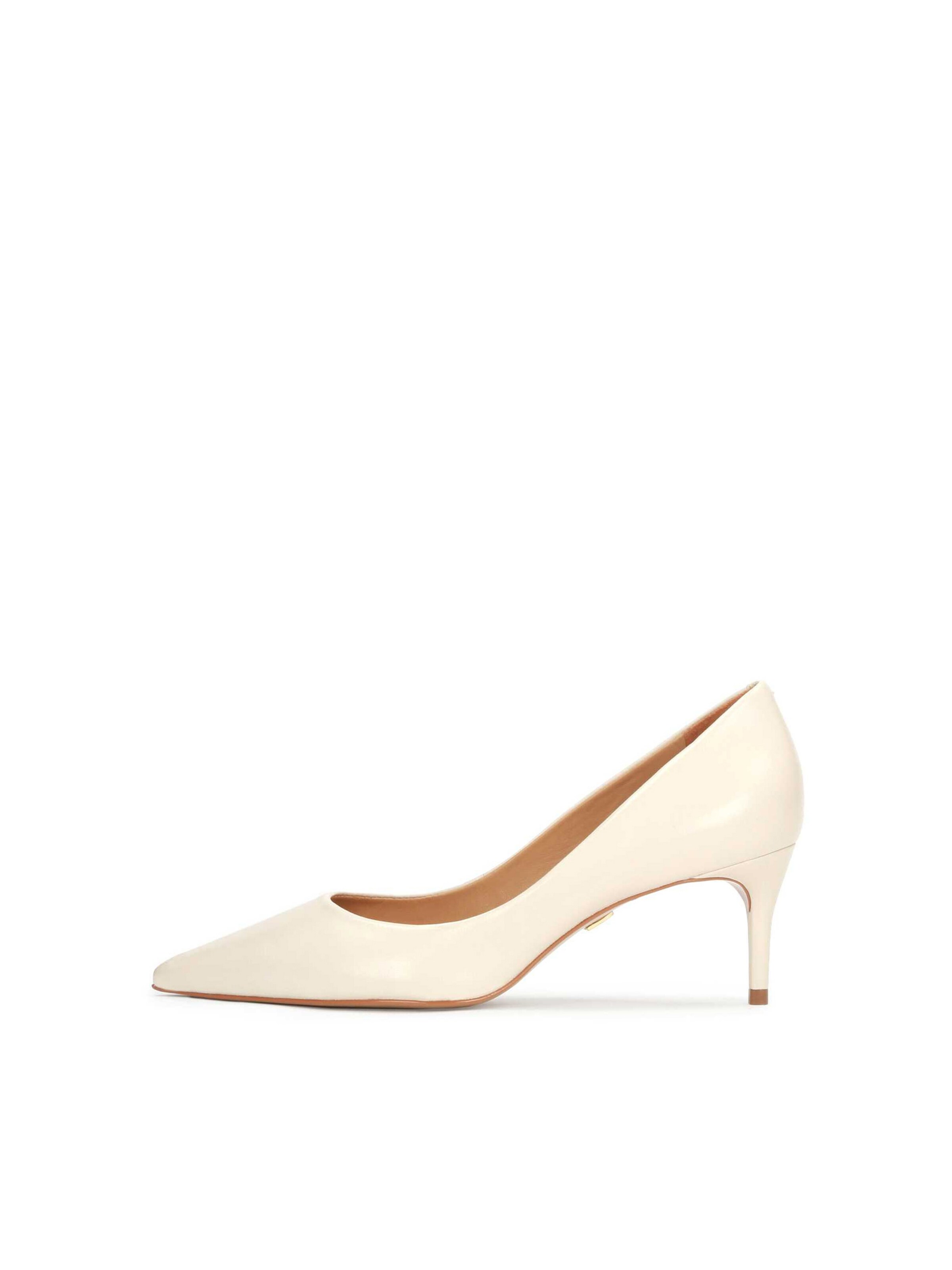 Kazar - Zapatos con plataforma en beige: frente