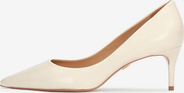 Kazar - Zapatos con plataforma en beige: frente