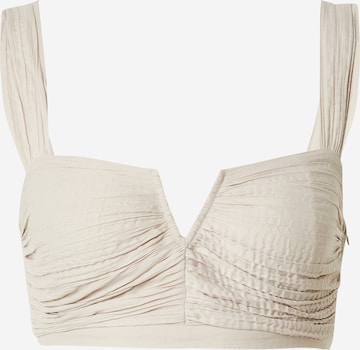 ABOUT YOU x Kamila Šikl Top 'Fee' in Beige: front