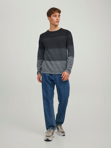 JACK & JONES Regular Fit Pullover 'Hill' in Grau