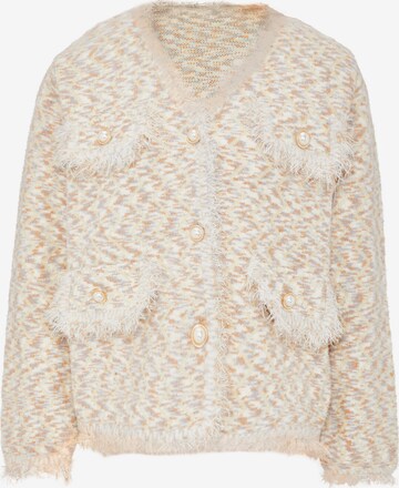 ALARY Knit Cardigan in Beige: front