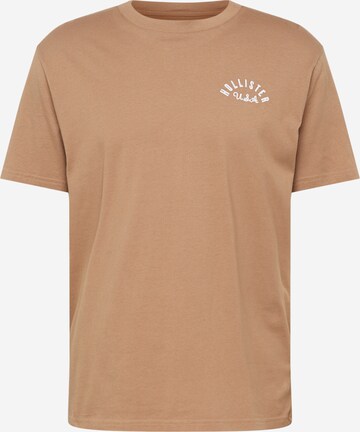 T-Shirt HOLLISTER en marron : devant