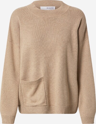 SELECTED FEMME Pull-over 'CILLE' en beige, Vue avec produit