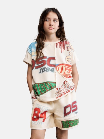 Desigual Majica | bela barva: sprednja stran