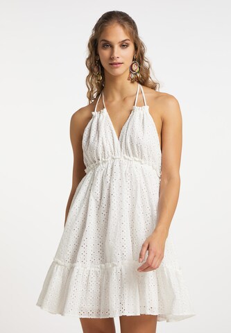 IZIA - Vestido de verano en blanco: frente