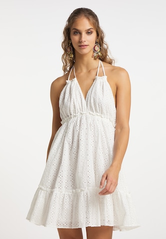 IZIA - Vestido de verão em branco: frente