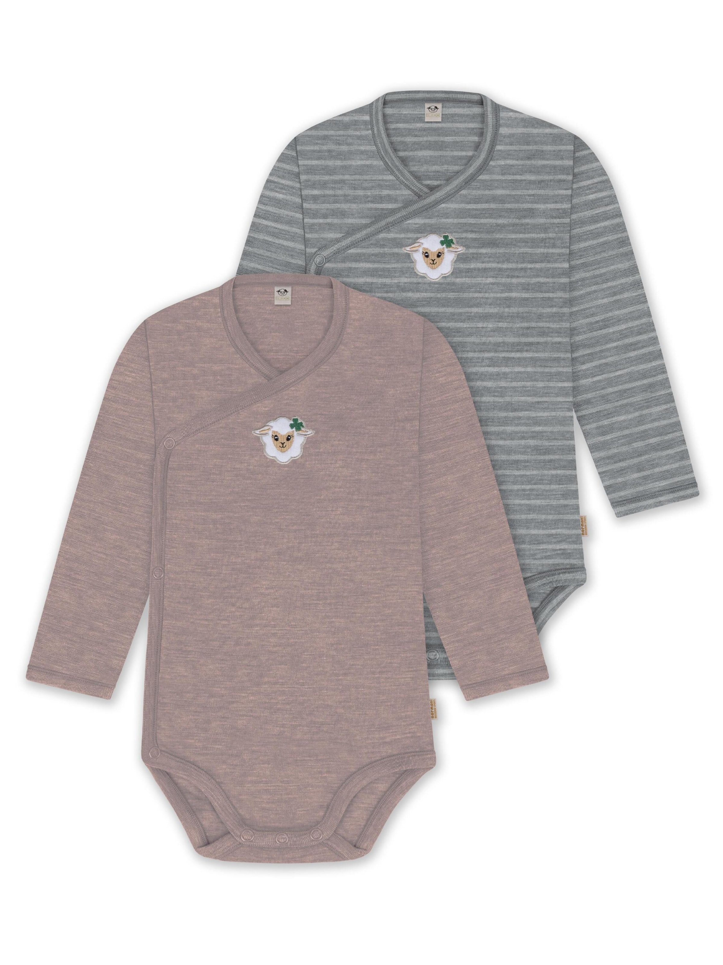 Barboteuse / body normani en gris : devant