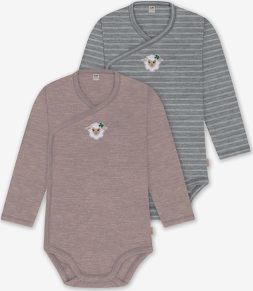 Barboteuse / body normani en gris : devant