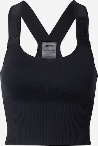 Aim'n Bustier Urheilurintaliivit värissä musta: etupuoli