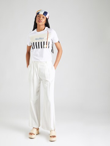 Max Mara Leisure T-shirt 'OBLIQUA' i vit