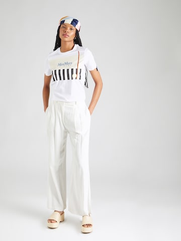 Max Mara Leisure T-Shirt 'OBLIQUA' in Weiß