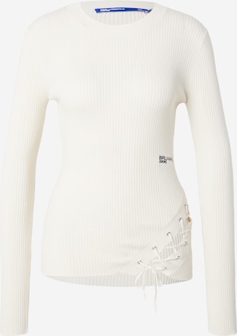 KARL LAGERFELD JEANS Tröja i beige: framsida