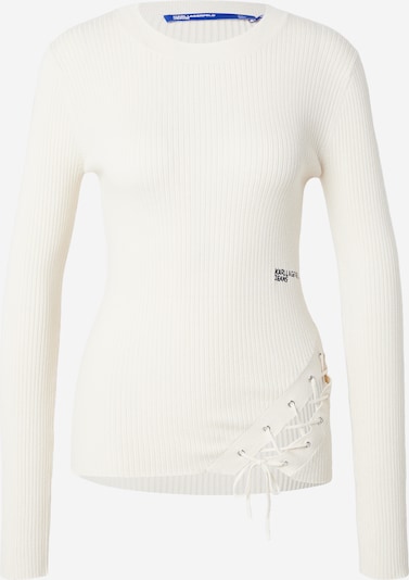 KARL LAGERFELD JEANS Neulepaita koossa XS värissä kerma / musta, Tuotenäkymä