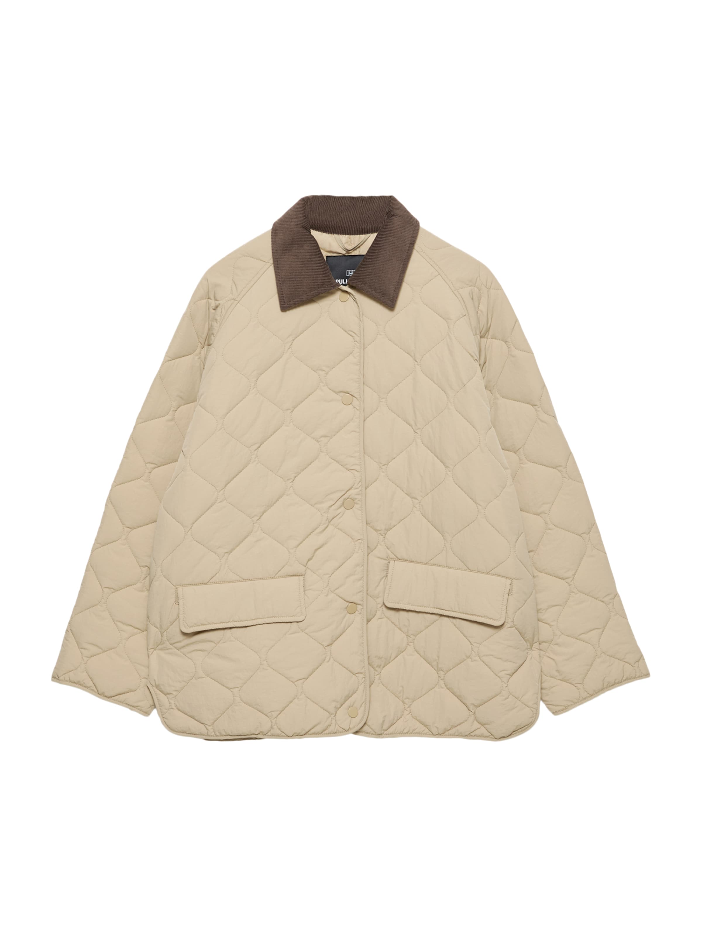 Pull&Bear Kurtka przejściowa w kolorze beżowy: przód