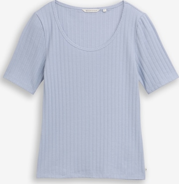 T-shirt TOM TAILOR DENIM en bleu : devant
