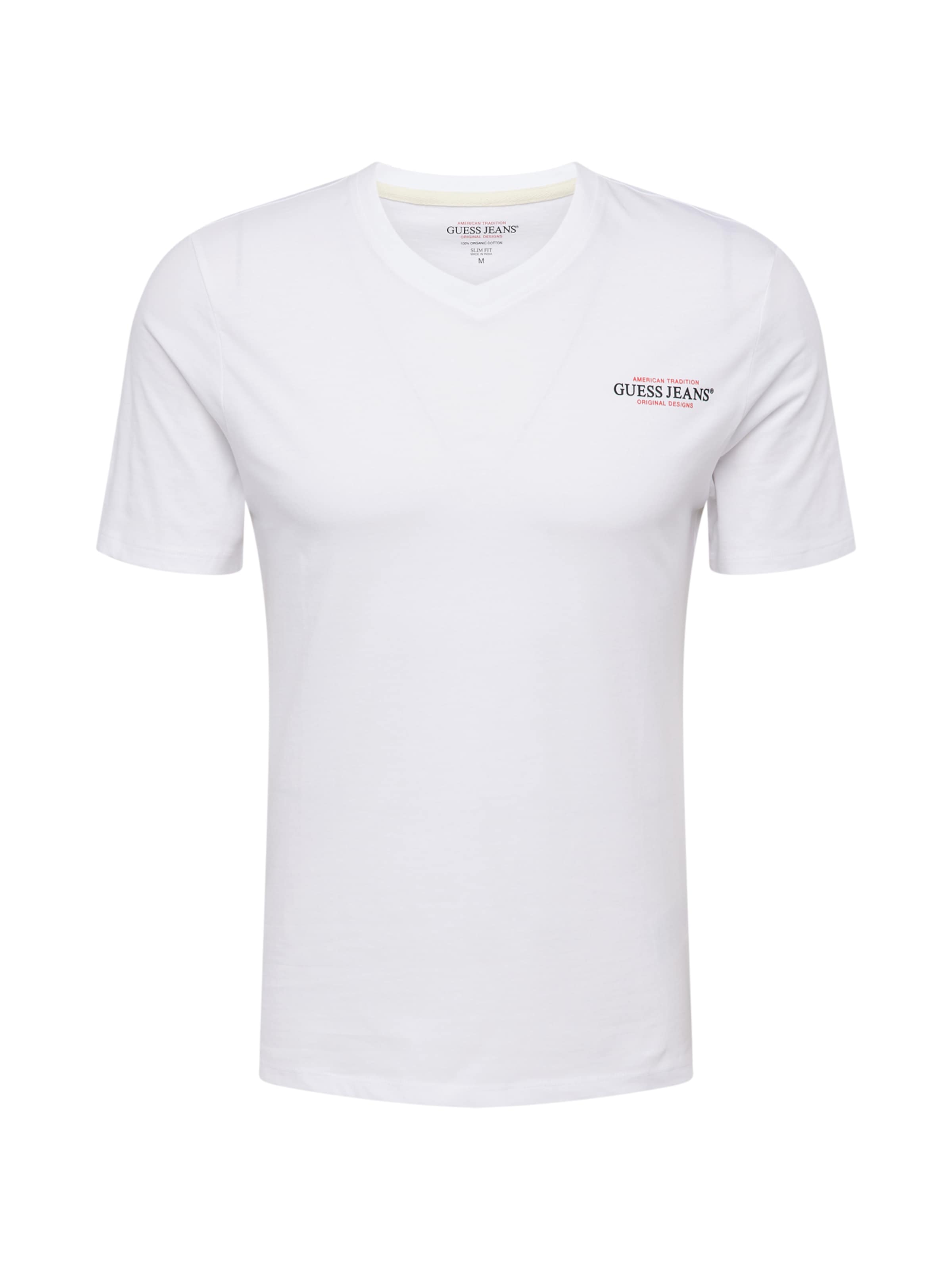 GUESS JEANS T-Shirt in Weiß: Vorderseite