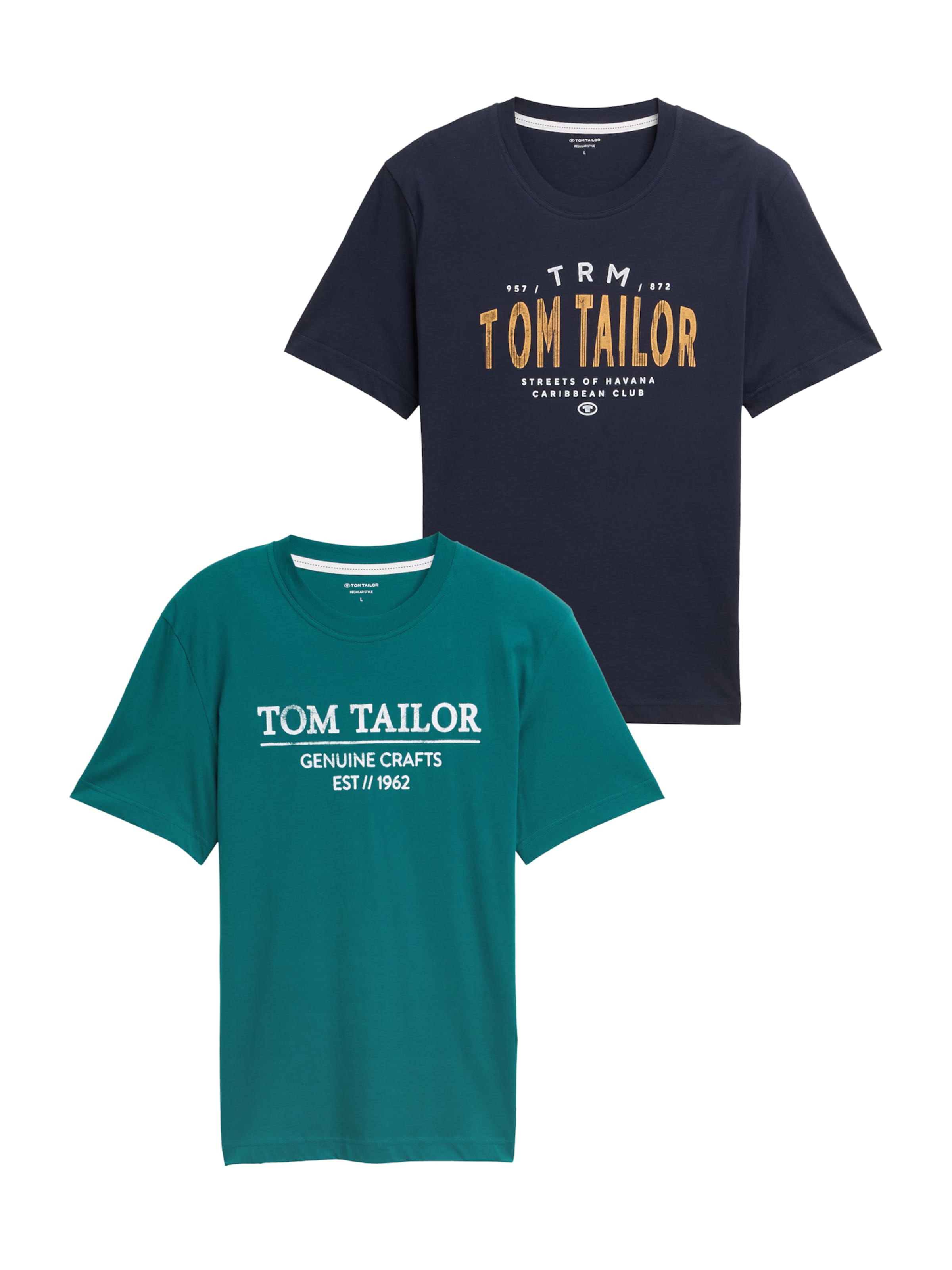 TOM TAILOR Тениска в синьо: отпред