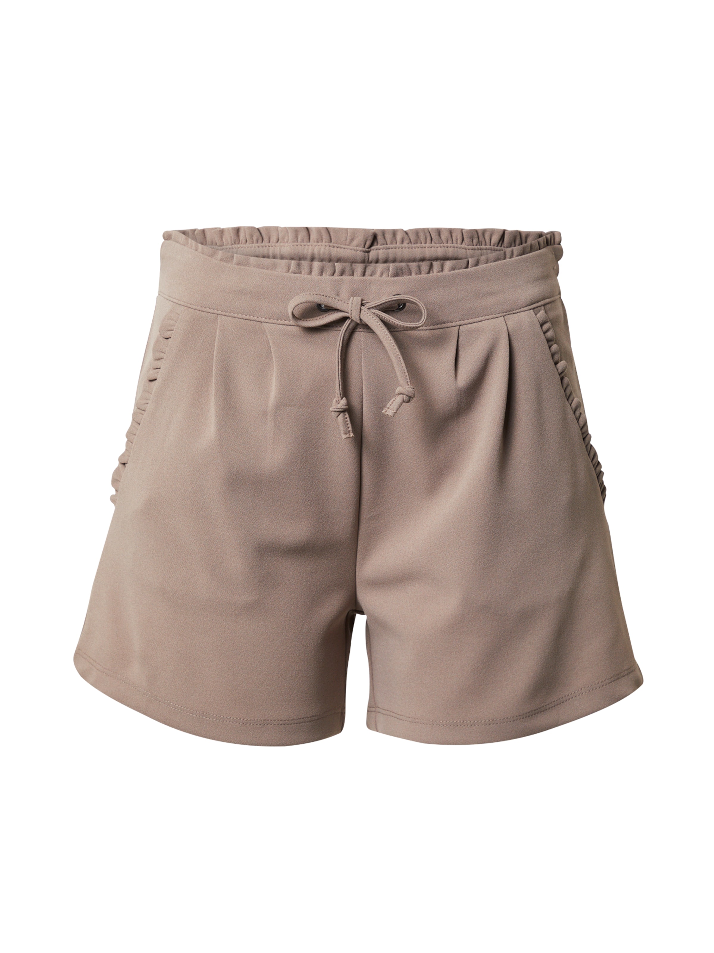 JDY Pleat-front trousers in Beige: front