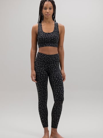 Bustino Reggiseno sportivo 'Racerback' di Hey Honey in nero: frontale