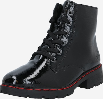 Bottines à lacets Rieker en noir : devant