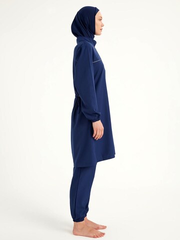 Andalus by Marina High neck Swimsuit Dress 'Andalus by Marina A2501-2' in Blue