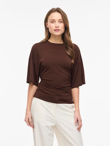 Camicia da donna 'VISaga' di VILA in marrone: frontale
