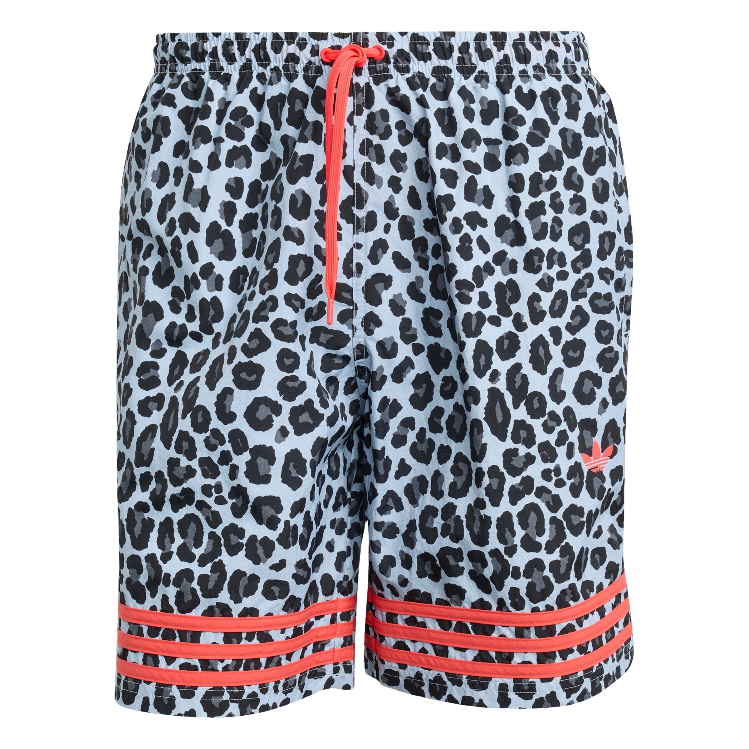 ADIDAS ORIGINALS Shorts de bain 'Leopard 8 Inch' en bleu clair / gris foncé / noir, Vue avec produit