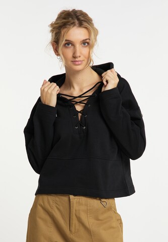 DreiMaster Vintage Sweatshirt in Black: front