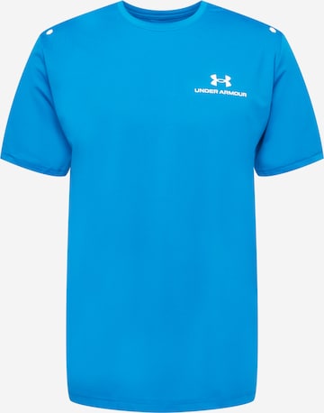 Tricou funcțional 'Rush Energy' de la UNDER ARMOUR pe albastru: față