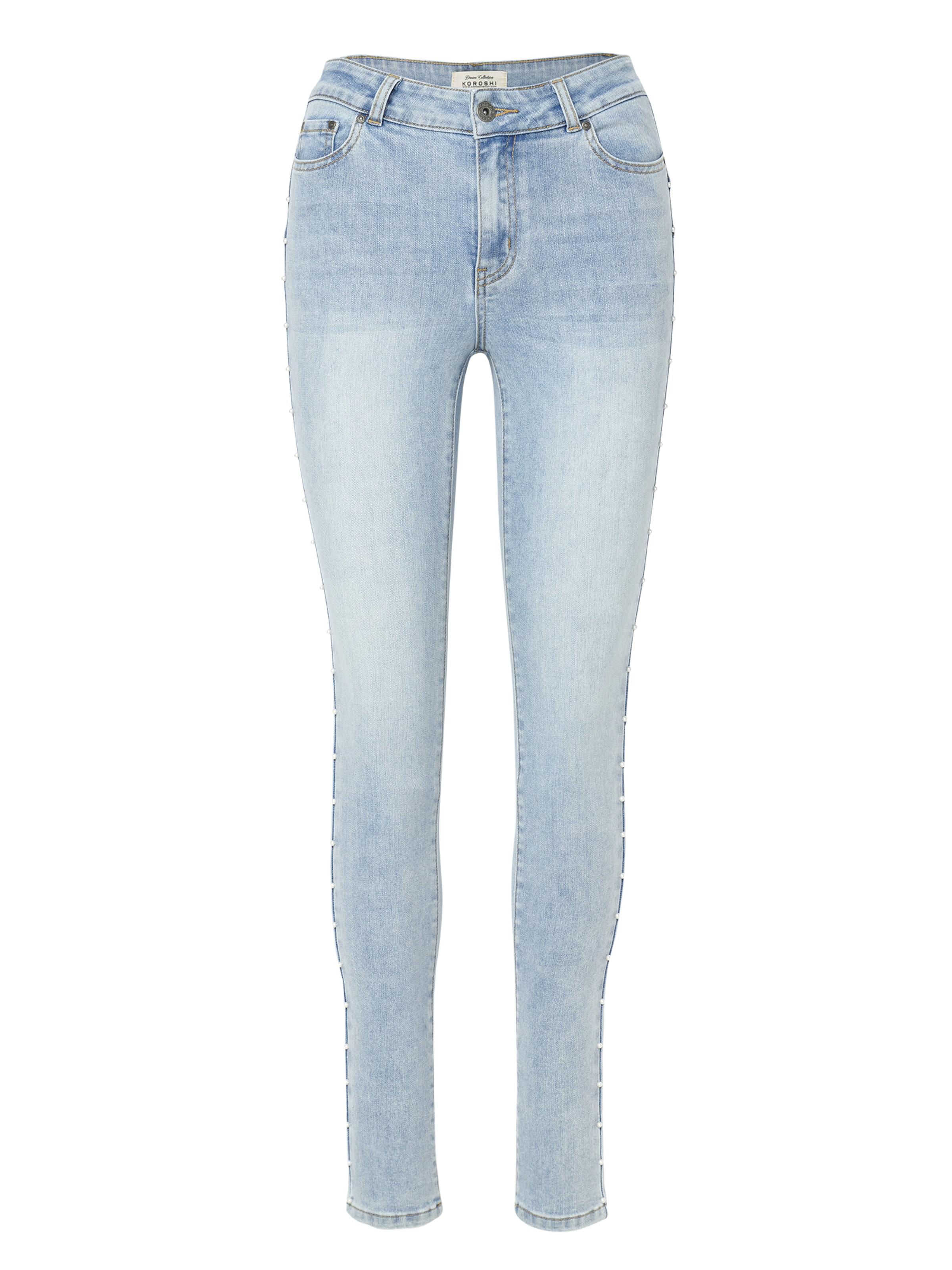 KOROSHI Skinny Jeans i blå: framsida