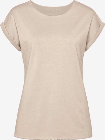 LASCANA Shirt in Beige: front