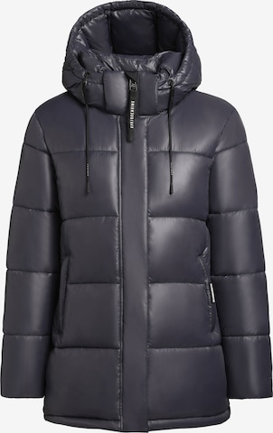 Veste d’hiver 'Word3 Satin' khujo en bleu : devant