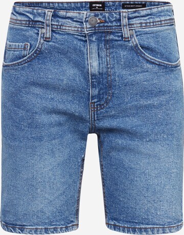 Coupe slim Jean Cotton On en bleu : devant